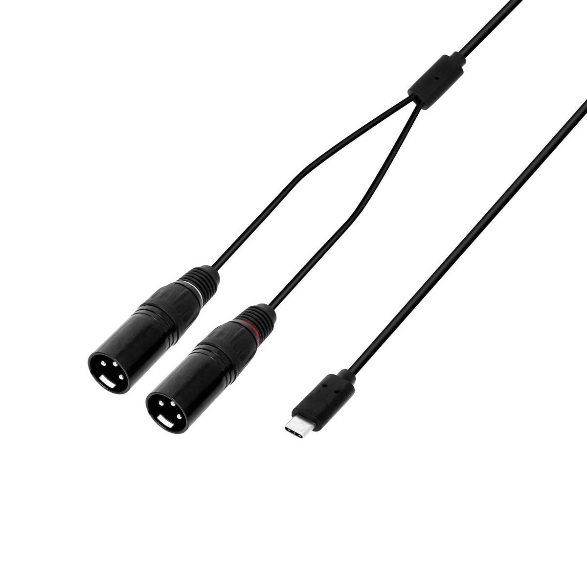 USB-C Y-cable | 2 x XLR male x USB-C | 3 m
